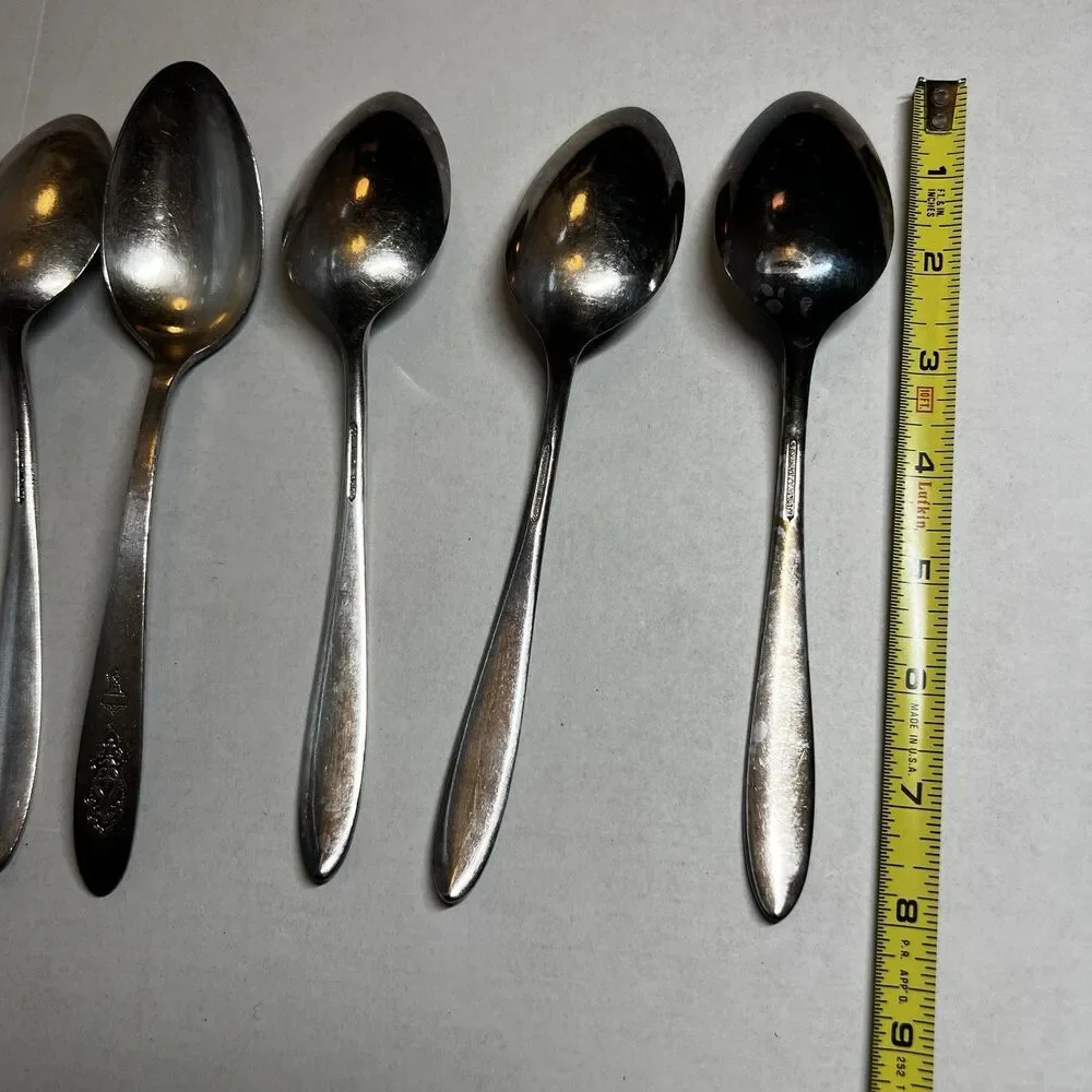 Oneida 1923 BIRD OF PARADISE Antique Silverplate Serving Spoons Set of 6